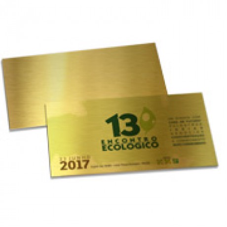 CONVITES BÁSICO GOLD MASTER 300G 273X153MM Colorido frente - 100 un.