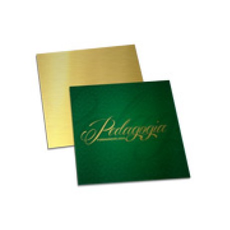CONVITES BÁSICO GOLD MASTER 300G 50X50MM Colorido frente - 225 un.
