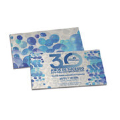 CONVITES BÁSICO RECICLATO 250G 153X91MM Colorido frente e verso - 100 un.