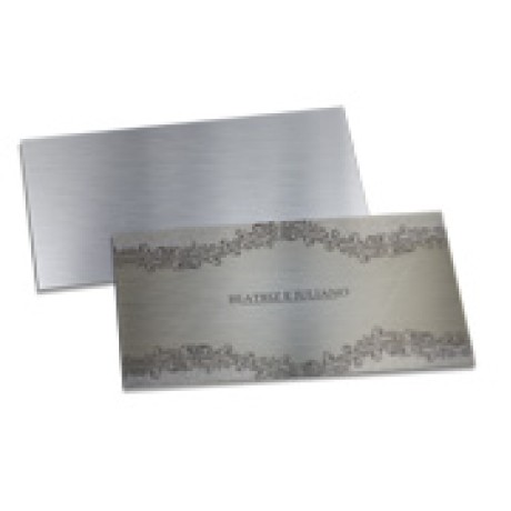 CONVITES BÁSICO SILVER LUX 300G 182X102MM