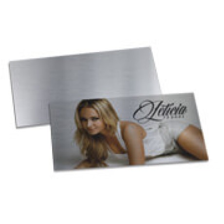 CONVITES BÁSICO SILVER LUX 300G 182X102MM Colorido frente - 100 un.