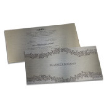 CONVITES BÁSICO SILVER LUX 300G 182X102MM