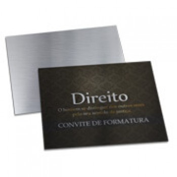 CONVITES BÁSICO SILVER LUX 300G 182X153MM Colorido frente - 50 un.