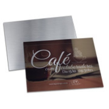 CONVITES BÁSICO SILVER LUX 300G 182X153MM