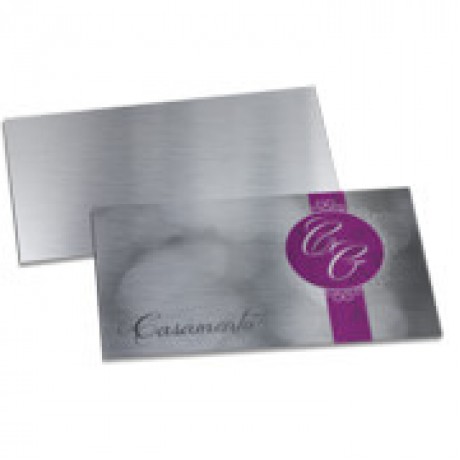 CONVITES BÁSICO SILVER LUX 300G 273X153MM Colorido frente - 250 un.