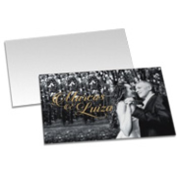 CONVITES FOTOGRÁFICOS PAPEL 210G COM VERNIZ UV TOTAL 150X210MM Colorido frente - 100 un.