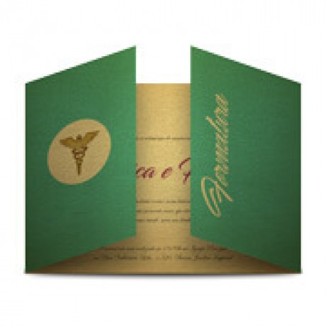 CONVITES IMPERIAL GOLD MASTER 300G SEM VERNIZ Colorido frente e verso - 100 un.