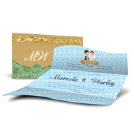 CONVITES REALEZA COUCHÊ 300G HOT STAMPING LAM FOSCA FV E HOTSTAMPING FR Colorido frente e verso - 250 un.