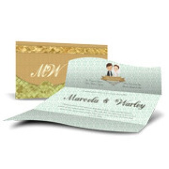 CONVITES REALEZA COUCHÊ 300G HOT STAMPING LAM FOSCA FV E HOTSTAMPING FR Colorido frente e verso - 100 un.