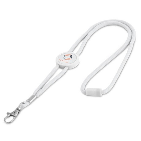 CORDÃO DE PESCOÇO COM MOSQUETÃO BRANCO Colorido frente - 10 un.