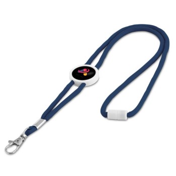 CORDÕES CORDÃO DE PESCOÇO COM MOSQUETÃO AZUL ESCURO Colorido frente - 5 un.
