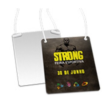 CREDENCIAIS COUCHÊ 300G VERNIZ UV TOTAL FRENTE COM CORDÃO OU CLIP JACARÉ 87X120MM Colorido frente - 50 un.