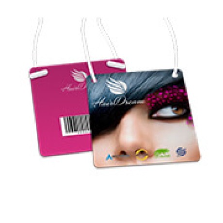 CREDENCIAIS COUCHÊ 300G VERNIZ UV TOTAL FRENTE COM CORDÃO OU CLIP JACARÉ 90X98MM Colorido frente e verso - 25 un.