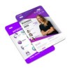 CREDENCIAIS COUCHÊ 300G VERNIZ UV TOTAL FRENTE SEM CORDÃO E SEM CLIP JACARÉ PARA EVENTOS 100X148MM Colorido frente e verso - 25 un.