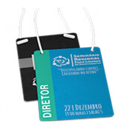 CREDENCIAIS PVC PREMIUM 0,50MM VERNIZ UV TOTAL FRENTE 87X120MM Colorido frente e preto e branco verso - 250 un.