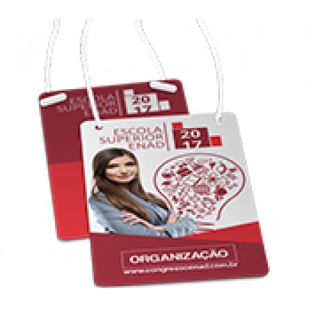 CREDENCIAIS PVC PREMIUM 0,50MM VERNIZ UV TOTAL FRENTE 87X120MM Colorido frente e verso - 40 un.