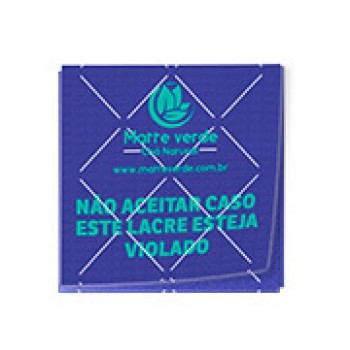DELIVERY ADESIVO LACRE DE SEGURANÇA ADESIVO PAPEL 80G QUADRADO 45X45MM Colorido frente - 70 un.