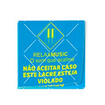 DELIVERY ADESIVO LACRE DE SEGURANÇA ADESIVO PAPEL 80G QUADRADO 45X45MM Colorido frente - 1050 un.