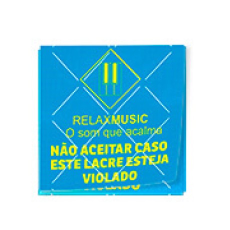 DELIVERY ADESIVO LACRE DE SEGURANÇA ADESIVO PAPEL 80G QUADRADO 45X45MM Colorido frente - 1050 un.