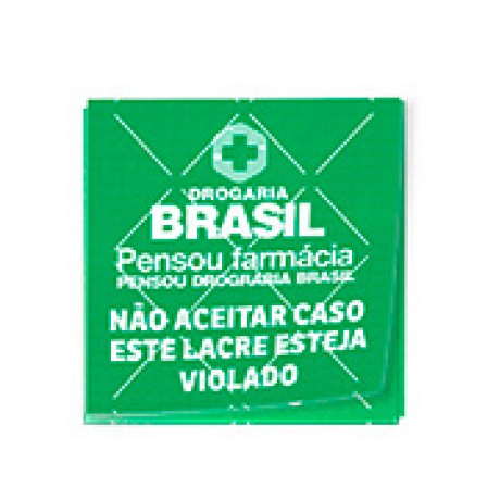 DELIVERY ADESIVO LACRE DE SEGURANÇA ADESIVO PAPEL 80G QUADRADO 45X45MM Colorido frente - 500 un.