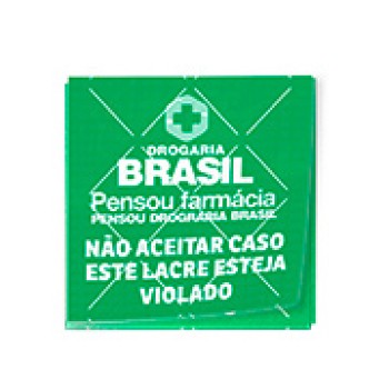 DELIVERY ADESIVO LACRE DE SEGURANÇA ADESIVO PAPEL 80G QUADRADO 45X45MM Colorido frente - 490 un.