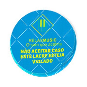 DELIVERY ADESIVO LACRE DE SEGURANÇA ADESIVO PAPEL 80G REDONDO 45X45MM Colorido frente - 140 un.