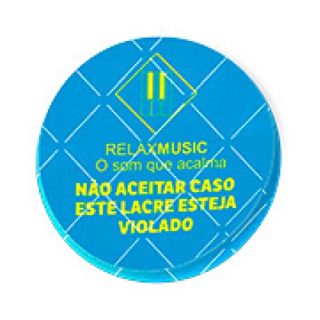 DELIVERY ADESIVO LACRE DE SEGURANÇA ADESIVO PAPEL 80G REDONDO 45X45MM Colorido frente - 140 un.