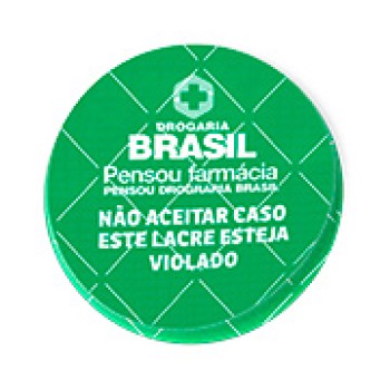 DELIVERY ADESIVO LACRE DE SEGURANÇA ADESIVO PAPEL 80G REDONDO 45X45MM Colorido frente - 490 un.