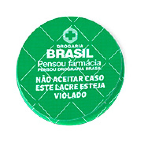 DELIVERY ADESIVO LACRE DE SEGURANÇA ADESIVO PAPEL 80G REDONDO 45X45MM Colorido frente - 490 un.