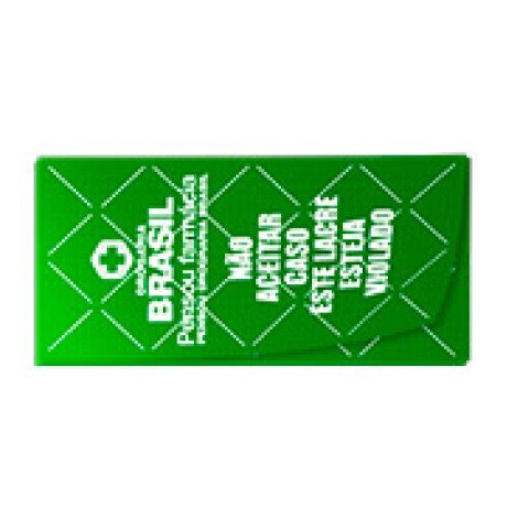 DELIVERY ADESIVO LACRE DE SEGURANÇA ADESIVO PAPEL 80G RETANGULAR 90X45MM Colorido frente - 513 un.