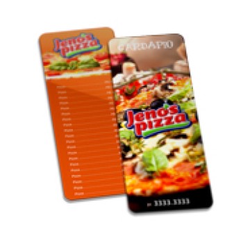 DELIVERY CARDÁPIO PVC PREMIUM 0,50MM 115X310MM Colorido frente e verso - 3 un.