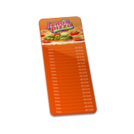 DELIVERY CARDÁPIO PVC PREMIUM 0,50MM 115X310MM Colorido frente - 3 un.