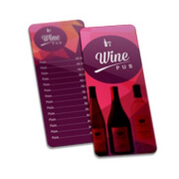 DELIVERY CARDÁPIO PVC PREMIUM 0,50MM 115X310MM Colorido frente e verso - 9 un.