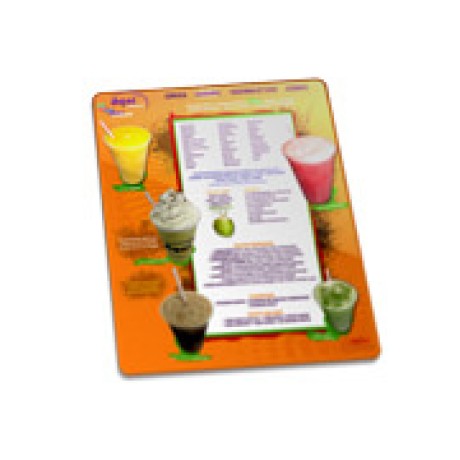 DELIVERY CARDÁPIO PVC PREMIUM 0,50MM 210X300MM Colorido frente - 10 un.