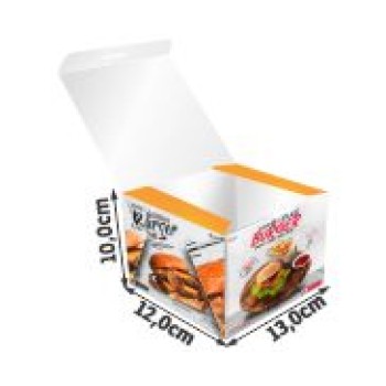 DELIVERY EMBALAGENS PARA DELIVERY DUPLEX 320G HAMBURGUER E SANDUICHES MÉDIA Colorido frente - 3000 un.