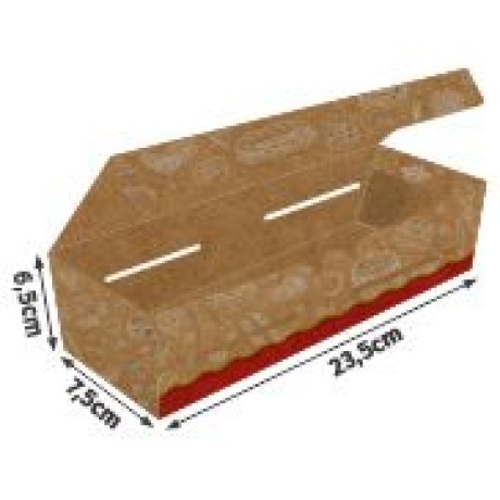 DELIVERY EMBALAGENS PARA DELIVERY PADRÃO KRAFT 250G ASSADOS, GRELHADOS E PORÇÕES LAMINAÇÃO INTERNA 100 un.