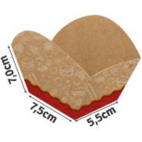 DELIVERY EMBALAGENS PARA DELIVERY PADRÃO KRAFT 250G BOLOS E DOCES LAMINAÇÃO INTERNA 500 un.