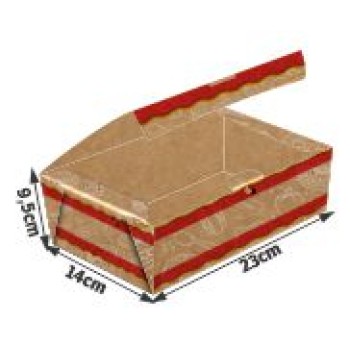DELIVERY EMBALAGENS PARA DELIVERY PADRÃO KRAFT 250G MASSAS EXTRA GRANDE 500 un.