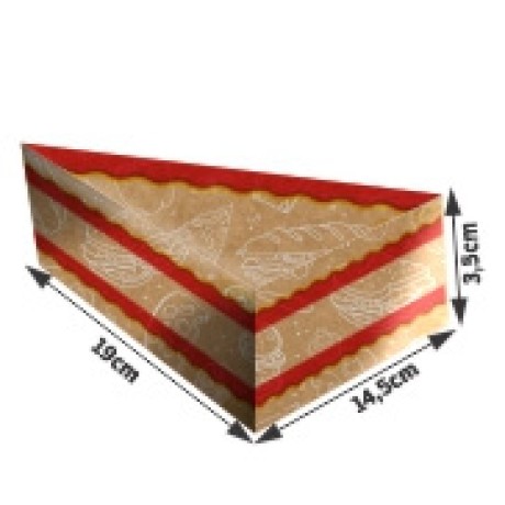 DELIVERY EMBALAGENS PARA DELIVERY PADRÃO KRAFT 250G PIZZA PEDAÇO PIZZA PARA VIAGEM 500 un.