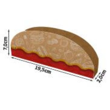 DELIVERY EMBALAGENS PARA DELIVERY PADRÃO KRAFT 250G TAPIOCA E TACO LAMINAÇÃO INTERNA 100 un.