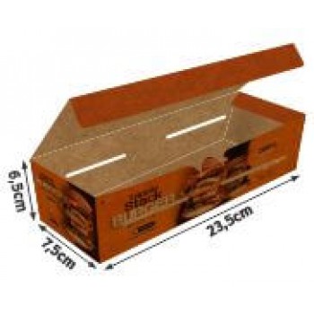 DELIVERY EMBALAGENS PARA DELIVERY PERSONALIZADAS KRAFT 250G ASSADOS GRELHADOS E PORCOES LAMINAÇÃO INTERNA Colorido frente - 250 un.