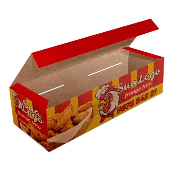 DELIVERY EMBALAGENS PARA DELIVERY PERSONALIZADAS KRAFT 250G ASSADOS GRELHADOS E PORCOES LAMINAÇÃO INTERNA Colorido frente - 500 un.