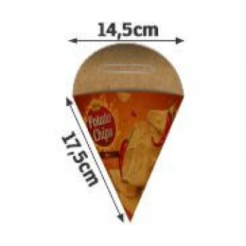 DELIVERY EMBALAGENS PARA DELIVERY PERSONALIZADAS KRAFT 250G BATATA FRITA PEQUENA Colorido frente - 250 un.