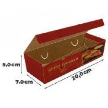 DELIVERY EMBALAGENS PARA DELIVERY PERSONALIZADAS KRAFT 250G BATATA FRITA, RUSTICA E RECHEADA LAMINAÇÃO INTERNA Colorido frente - 100 un.