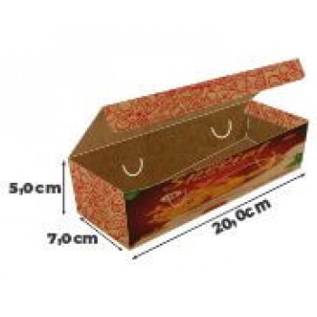 DELIVERY EMBALAGENS PARA DELIVERY PERSONALIZADAS KRAFT 250G BATATA FRITA, RUSTICA E RECHEADA LAMINAÇÃO INTERNA Colorido frente - 500 un.