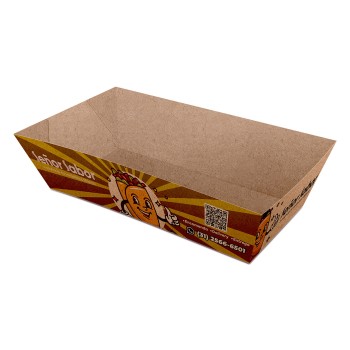 DELIVERY EMBALAGENS PARA DELIVERY PERSONALIZADAS KRAFT 250G BURRITO E TORTILHA GRANDE Colorido frente - 25 un.