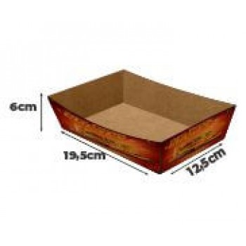 DELIVERY EMBALAGENS PARA DELIVERY PERSONALIZADAS KRAFT 250G BURRITO E TORTILHA GRANDE Colorido frente - 250 un.