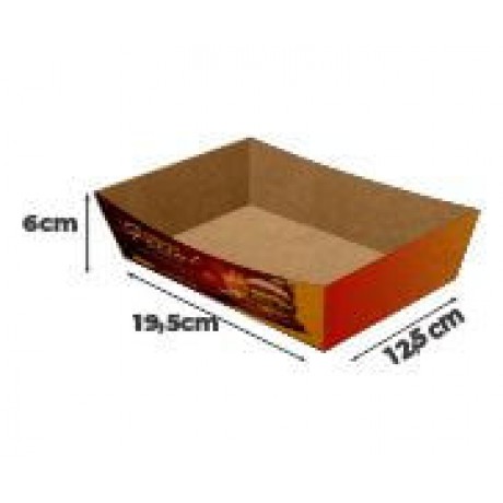 DELIVERY EMBALAGENS PARA DELIVERY PERSONALIZADAS KRAFT 250G BURRITO E TORTILHA GRANDE Colorido frente - 100 un.