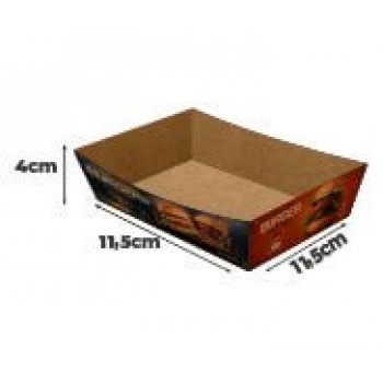DELIVERY EMBALAGENS PARA DELIVERY PERSONALIZADAS KRAFT 250G BURRITO E TORTILHA MÉDIA Colorido frente - 500 un.