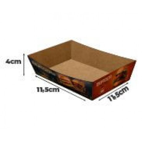 DELIVERY EMBALAGENS PARA DELIVERY PERSONALIZADAS KRAFT 250G BURRITO E TORTILHA MÉDIA Colorido frente - 500 un.